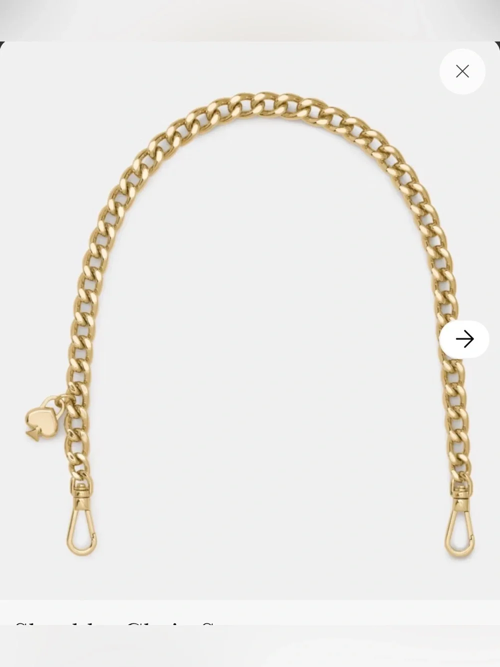 Kate Spade New York Shoulder Bag Gold Chain Strap